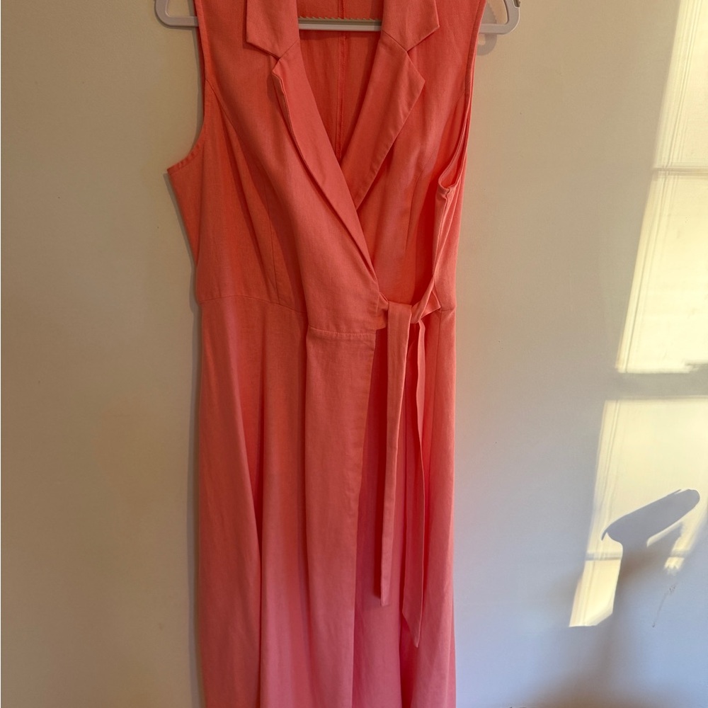 DKNY Coral Midi Wrap Dress - Picture 6 of 6